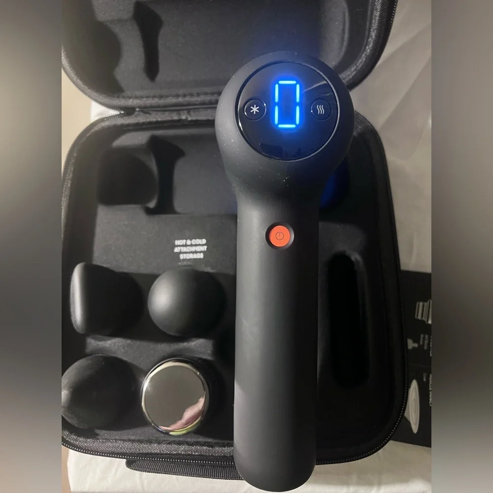 Sharper Image Pro+ Hot & Cold Percussion Massage Gun- 6 Speeds | Case |Open Box - Picture 6 of 10